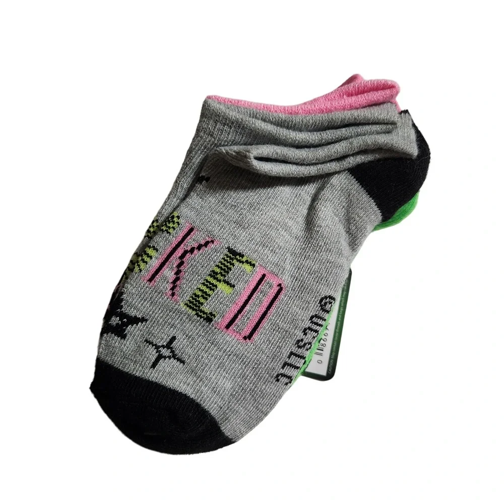 Wicked The‎ Musical No Show Socks 5 Pair Set Kids Shoe Size 7.5-8.5